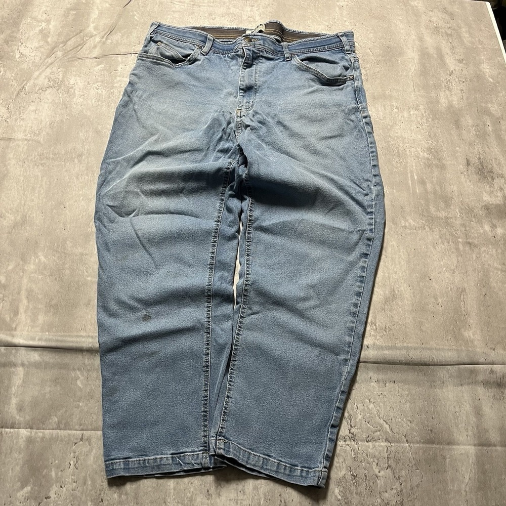 Duke Haband Mens Relaxed Fit Jeans Size 34 Denim Blue Classic Style